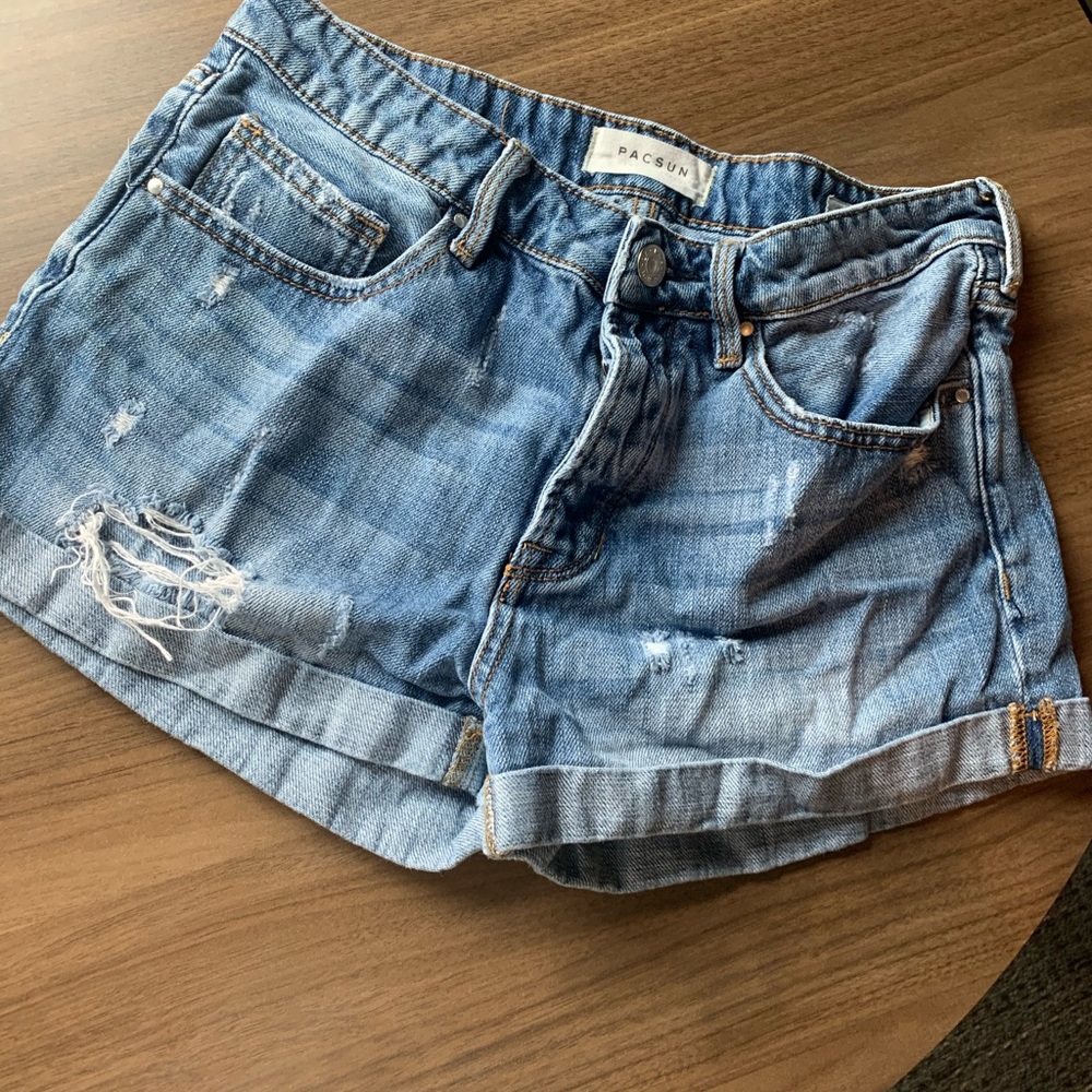 Girlfriend jean shorts